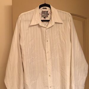Billabong off white long sleeved dress shirt